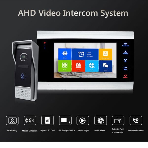 Bộ chuông hình Full HD 07 INCH – HOMEPROSEC HPS - VDP0713 và HPS - VDP0720